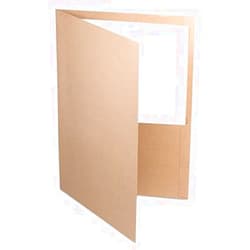 Oxford Earthwise 100% Recycled Paper Twin-Pocket Portfolio, Natural, Sold as 1 Box