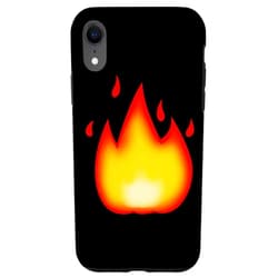 BlazeWear Fiery Flames Apparel Co. iPhone XR Smokin' Flames Fire - Hot, Awesome, Hot and Exciting Fiery Case