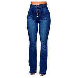 Ashowlaco Womens Bootcut Jeans High Rise Classic Stretch Skinny Jeans Comfy Fitted Plus Size Denim Jeans Pants Trousers