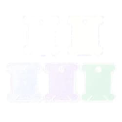 Lasenersm 100 Pieces Winding Plate Boards Cross Stitch Winding Plate Board Sewing Thread Organizer Plastic Winding Thread Bobbin Sewing Thread Stand Manual Holder Tools for DIY Projects and Quilting, Multicolor