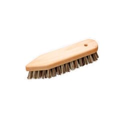 Redecker Pointed/Rounded Union Fiber Scrub Brush with Oiled Beechwood Handle, 8-1/4-Inches