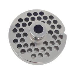 Cozzini Cutlery Imports #12 Meat Grinder Plates with Hubs - Cozzini Cutlery Imports - Choose Your Size (1/4 in. - 6mm - Large Burger Grind)