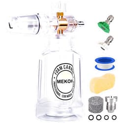 MEKOH Foam Cannon for Pressure Washer, Wide Mouth Car Wash Foam Sprayer, Adjustable Foam Gun, 1/4