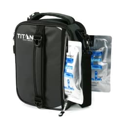 Titan by Arctic Zone Titan High Performance Fridge Cold Expandable Insulated Lunch Box - Black/Silver