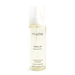 mushie Organic Baby Oil | Hypoallergenic, Lightweight to Prevent Moisture Loss | Certified COSMOS ORGANIC | Made in Denmark, 4.9 fl oz (145 mL)