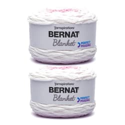 Bernat Blanket Perfect Phasing - 2 Pack of 220 Yards/10.5 oz Petal 100% Polyester Yarn