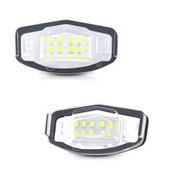 Asgohme LED License Plate Lights Bright White Tag Lamp Assembly Replacement Compatible with Honda Accord Sedan Odyssey Civic Pilot & Acura MDX TSX TL ILX RDX RL, Pack of 2
