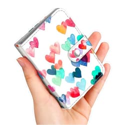 Fintie Mini Photo Album Book for 2x3 Inch Film - 52 Pockets Small Albums for Fujifilm Instax Mini/Polaroid Instant Camera Pictures, Kpop Photocard Holder Binder, Raining Hearts