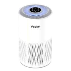 VEWIOR Air Purifiers for Home Large Room Up to 1800 ft², VEWIOR H13 True HEPA Air Filter for Bedroom with Night Light, Fragrance Sponge, Sleep Mode, Timer, Air Cleaner for Smoke, Dander, Pollen