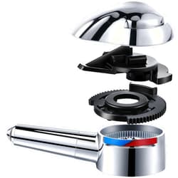 Enhon Lever Handle Replacement for 10424, Single Lever Handle Kit Compatible with Delta Series 1700 Monitor Tub and Shower Faucets, 5 in H X 2 in W Faucet Handle, Chrome