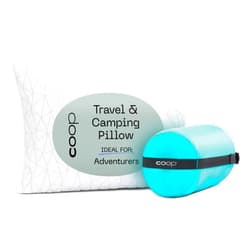 Coop Home Goods Original Travel and Camping Adjustable Pillow, Small Camping Pillow with Compressible Stuff Sack, Medium-Firm Memory Foam with Lulltra Washable Cover, CertiPUR-US Certified (19x13)