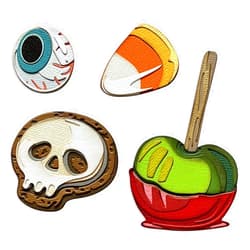 Sizzix Sizzx Thinlits Die Set 29PK Trick or Treat Colorize by Tim Holtz | 666002 | Chapter 3 2022, Multicolor