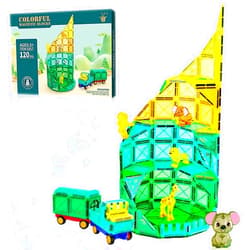 GAINMINI 3D Magnetic Building Blocks Toy Set 40/90/120 PCS Forest Transparent Geometric Shapes in 5 Different Animals for Kids, Toddlers, Boys and Girls (3+ Years Old)