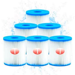 MRSTOT Type I Pool Filter Cartridge, 58093 Replacement Filter Cartridge for 300/330 Gal/H Filter Pump, for Summer Waves Above Ground Pool Pump (6 Pcs)