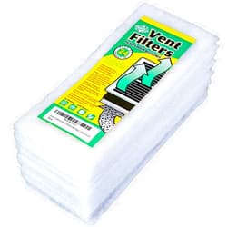 Everything Dust Control Vent Filters - Pack of 24 | Traps Unwanted Particles In The Air | Provides Fresh, Filtered Air for Bathrooms, Bedrooms, Kitchen, Family Rooms.