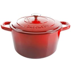 Crock-Pot Artisan Round Enameled Cast Iron Dutch Oven, 7-Quart, Scarlet Red