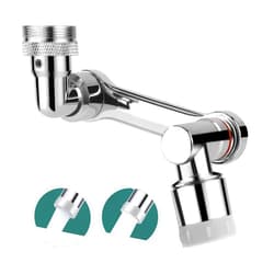 Ainiv 1080° Swivel Faucet Aerator, Rotate Tap Aerator with 2 Modes Adjustable Shower Head, Filter Sprayer for M22/24 Thread Taps, Tap Extension Attachment Replaceable Aerator for Kitchen, Bathroom