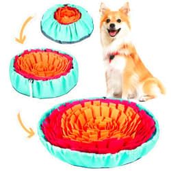 Vivifying Snuffle Mat for Dogs, Interactive Sniff Mat for Slow Eating and Keep Busy, Adjustable Dog Digging Toys Encourages Natural Foraging Skills and Mental Stimulation