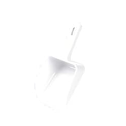 Lasenersm 1 Piece Plastic Ice Scoop Plastic Ice Shovel Plastic Hand Scoop Plastic Utility Ice Scoop Coffee Bean Scoop Candy Scooper for Bar Home Kitchen Restaurant, 9 x 3.7 x 2.36 Inch, Small, White