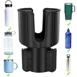 NARUNDREN Car Cup Holder Expander Adapter Adjustable Base, NARUNDREN Compatible for Yeti 20/26/30 oz Hydro Flasks Large 32/40oz, Fits Most Cup Holder, Diameter Bottles in 3.2