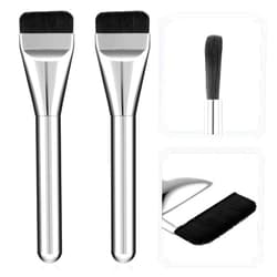 Amaxiu 2 Pcs Flat Foundation Brush for Makeup, Foundation Brush for Liquid Make Up Concealer Brush Foundation Contour Brushes for Blending Liquid Cream, Mineral Makeup, Concealer Highlighting