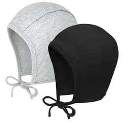 JELLYTREE Baby Hat Bonnet 100% Cotton Soft Toddler Earflap Hats Infant Hospital Beanie Pilot Caps, 3m 6m 12m 24m