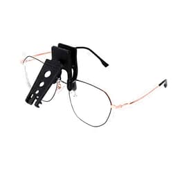 JIAHG Clip On Magnifier for Glasses with 3 Interchangable Lenses,Clip On and Flip Up Hands-Free 1.5X 2.5X 3.5X Eyeglass Magnifier for Reading,Needlework,Hobby,Map,Crafts,Fly Tying,Clock Repair,Jewellery