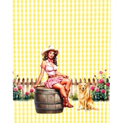 Pinups and Pups Composition Notebook: Country Cutie: A Retro Pinup and Her Pup: Cute Pinup Composition Notebook Journal Dogs | 110 pages, 7.5 x 9.25