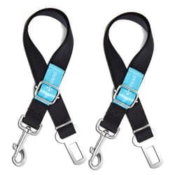 Duke & Dixie Dog Seat Belt Pet Dog Cat Car Seatbelt Safety Tether - 2 Pack - Adjustable Harness Belts Pet Leash - Heavy Duty Nylon Seatbelts - Universal Fit Cars Truck SUV
