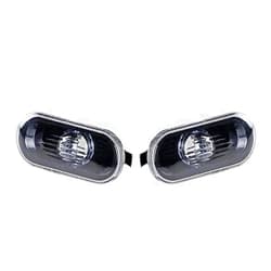 SYDKTWKM 2Pcs Car Side Marker Turn Signal Warning Light Black Lamp Cover, for MK4, for Golf, for Jetta, for Bora,B5/B5.5, for Passat,for Beetle