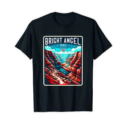 MNBOBS Bright Angel Trail Grand Canyon Arizona Hiking Outdoors T-Shirt