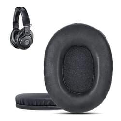 Krone Kalpasmos Audio Technica ATH-M50X Replacement Ear Pads, Audio Technica Headphone Pads for ATH M50 M50s M50BT M40X M40 M35 M30, Ath Headphone Covers for ATH M-Series, Soft Memory Foam, Black