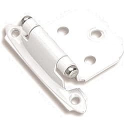Amerock BPR3429-W White Face Mount Self-Closing Variable Overlay Hinges, 10 Pair Pack