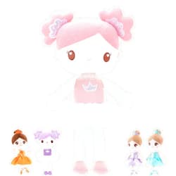 Gloveleya Baby Girl Gifts Rag Doll Soft Plush Candy Girl Pink 15
