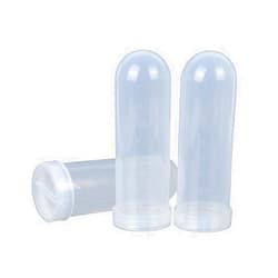 Generic 100ml Transparent Plastic Centrifuge Tube with Graduated, Round Bottom, Pack of 5 Pcs (Screw Cap)