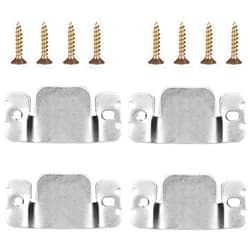 Mudder Universal Sectional Couch Bracket Sofa Interlocking Sofa Connector Bracket Couch Sectional Connectors with Screws Sectional Sofa Clips, 4 Pieces