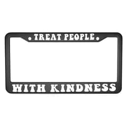 WengBeauty Auto Car Tag Frame Aluminum License Plate Frame Tpwk Treat People with Kindness (White) License Plate Frame with 2 Holes Car Accessories for Women Men Gifts 6