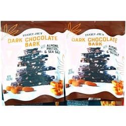 Generic Trader Joe's Dark Chocolate Bark with Almonds, Pretzels and Sea Salt, 2 Bags