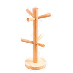 XANHOY Wood Tree Mug Holder Tabletop Coffee Cup Rack Storage Organizer Display Stand Storage Organizer Display Stand