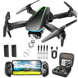 Oddire Mini Drone with Camera - 1080P HD Foldable Drone with Stable Hover, Gravity Control, Auto-Follow, Trajectory Flight, 90° Adjustable Lens, One Key Take Off/Land, 3D Flip, Drones for Adults