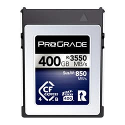 ProGrade Digital Memory Card - CFexpress 4.0 Type B for Cameras | Optimized for Express Transfer of Files & Large Storage | 400GB Iridium Series