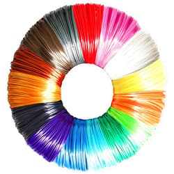 DO3D 15 Bright Colors 1.75mm 3D Pen Silk PLA Filament Refill, Each Color 4m, Total 60m 3D Printer Silk PLA Sample Pack, Compatible with FDM 3D Printer and 3D Pen, Not Support for 3Doodler Pen