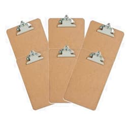 Sparco 6 X 9 Mini Hardboard Clipboard SPR00893 (6 Pack)