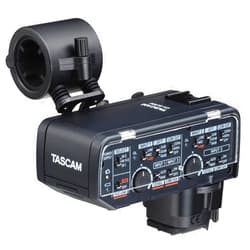 Tascam Canon Kit XLR Microphone Adapter for Mirrorless Cameras, Black (CA-XLR2d-C)