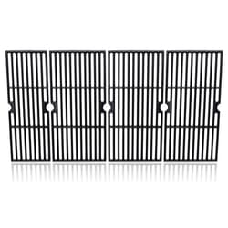 Adviace 18 Inch Grill Grates for Charbroil Performance 6 Burner 463245917, 463274419, Cast Iron Grate Grid for Char-Broil Replacement Parts 463347017, 463377319, 463275517, G470-0002-W1, G470-0003-W1.