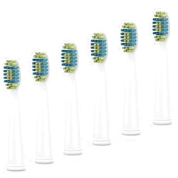 Voom Sonic – Pro 3/Pro 5 Replacement Heads | Pack of 6 Replacement Brushes | Advanced Bristle Technology| Soft DuPont Nylon Bristles | Oral Care