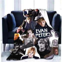 Axirdju Blanket Evan Peters Soft Warm Fluffy Lightweight Blanket for Throws Blankets All Season for Bedroom Living Room
