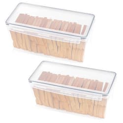 Tiawudi 2 Pack Bread Box, Plastic Bread Container, Large Sandwich Holder, Bread Storage Container for Kitchen Counter, Bread Keeper with Airtight Lid, Bread Saver, 9 Qt / 8.5L Each