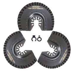 HEMUNC 3pcs Oscillating Tool Blades for Grout Removal Tile Mortar Concrete Masonry 1/8, Fit for Dewalt Milwukee Rockwell Bosch Dremel Ryobi Ridgid Multitool