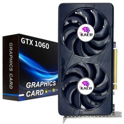 KAER NVIDIA Geforce GTX1060 Gaming Graphics Card（PCIe×16 2.0 ，3G GDDR5 Memory） 192 Bit or PC Video Card with Dual Fans Computer Gpu with DVI HDMI DP Output